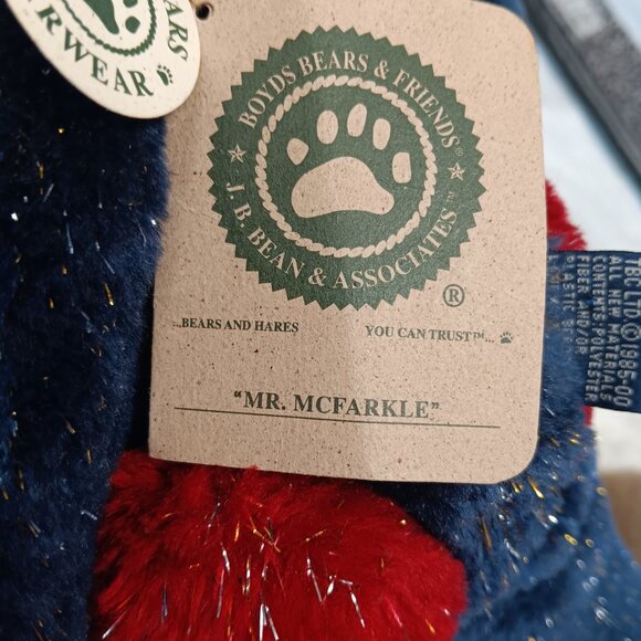 Vintage BOYDS BEARS The Court Jester Mr. McFarkle with tags - Picture 11 of 15